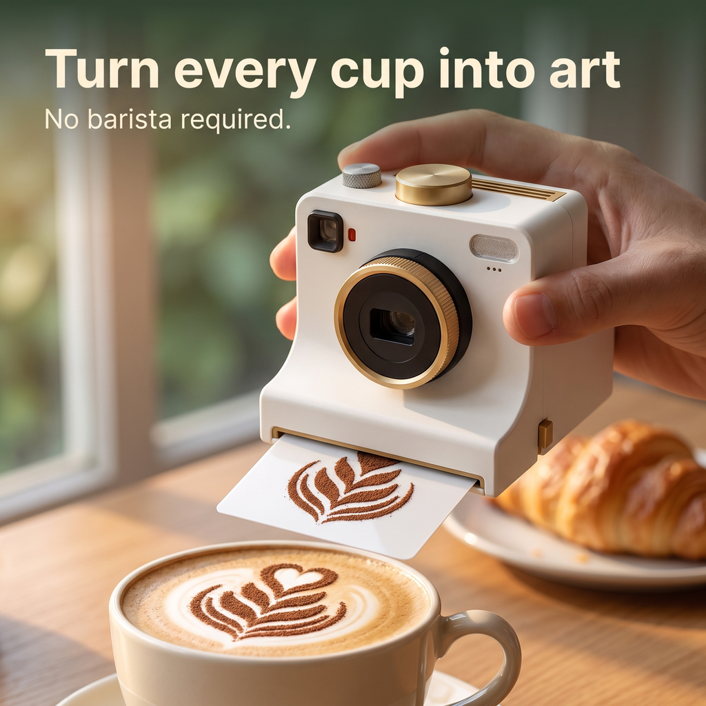 ArtPrint - Coffee Art Maker + 4 Stencil