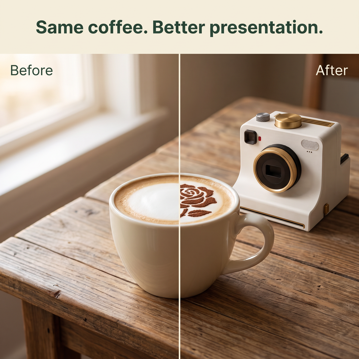 ArtPrint - Coffee Art Maker + 4 Stencil
