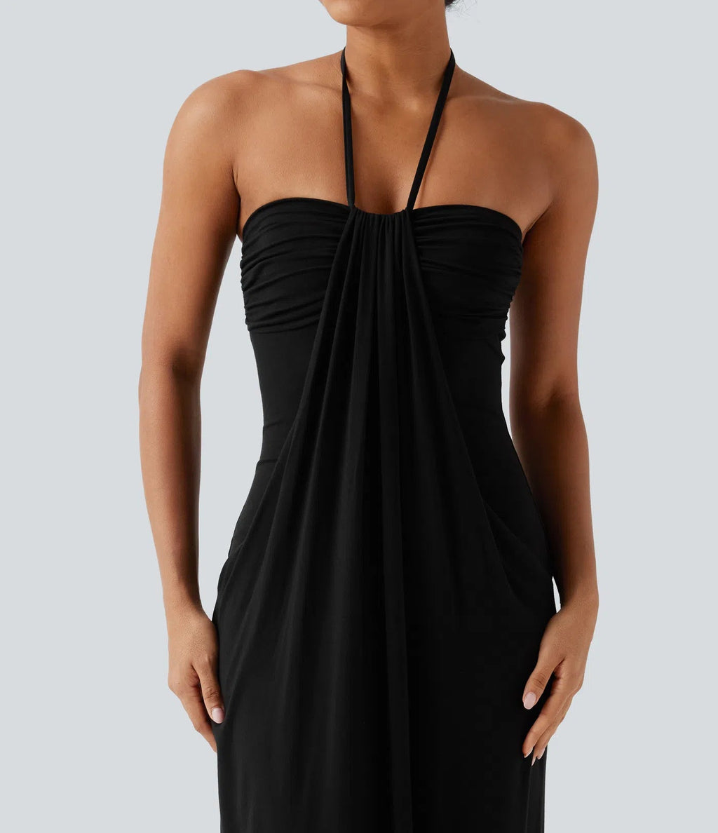 Luna Tie Back Maxi Dress