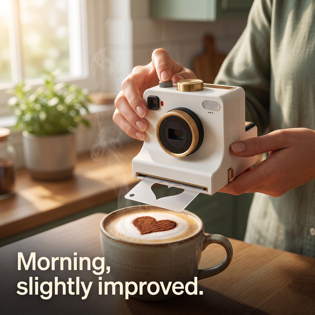 ArtPrint - Coffee Art Maker + 4 Stencil