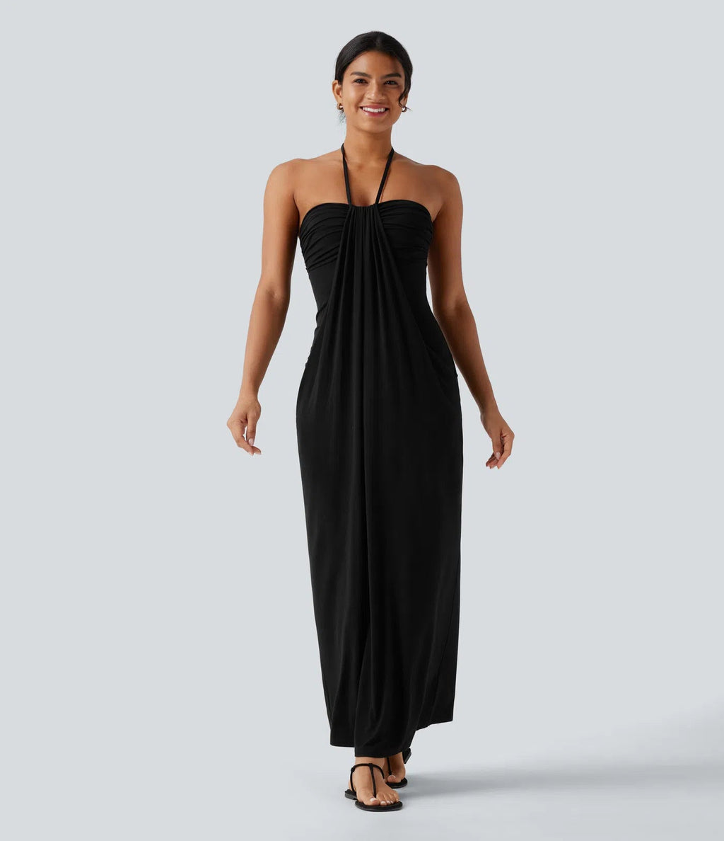 Luna Tie Back Maxi Dress