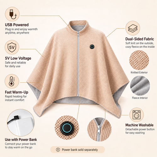 EmberWrap - Heated Shawl